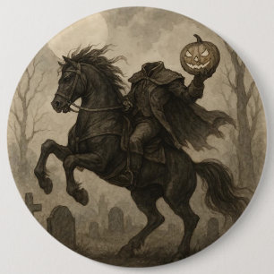 Macaron Rond 15,2 Cm Halloween vintage/gothique sans tête/automne