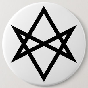 Macaron Rond 15,2 Cm Hexagram unicursale de Thelemite