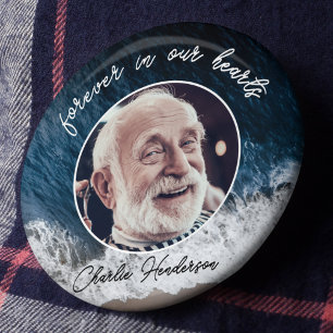 Macaron Rond 15,2 Cm Hommage aux photos commémoratives et funérailles p