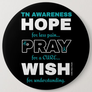 Macaron Rond 15,2 Cm Hope Pray Wish...TN Pinback Button