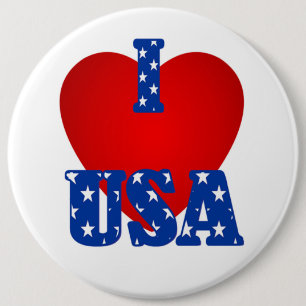 Macaron Rond 15,2 Cm I "Heart" USA/Colossal, Bouton rond 6 pouces