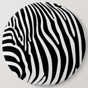 Macaron Rond 15,2 Cm Imprimé animalier zèbre