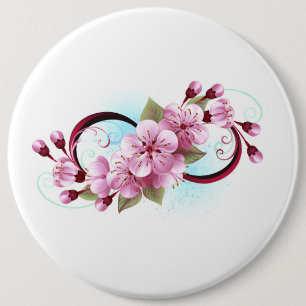 Macaron Rond 15,2 Cm Infinité avec les fleurs Sakura