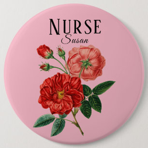 Macaron Rond 15,2 Cm Infirmière Colossal, Bouton rond De 6 Pouces