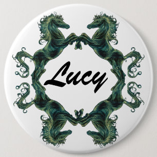 Macaron Rond 15,2 Cm Insigne de bouton de chevaux