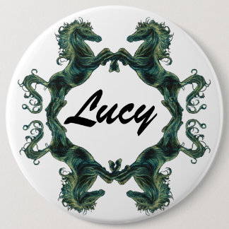 Macaron Rond 15,2 Cm Insigne de bouton de chevaux