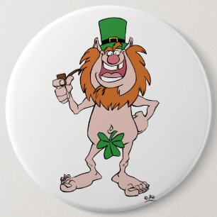 Macaron Rond 15,2 Cm Insigne de bouton de lutin de St Patrick