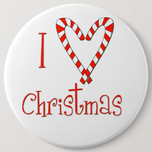 Macaron Rond 15,2 Cm J'aime Noël