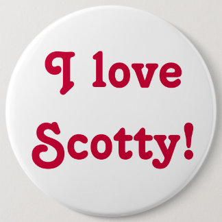 Macaron Rond 15,2 Cm J'aime Scotty !