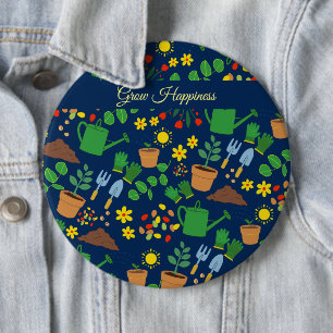 Macaron Rond 15,2 Cm jardinage amoureux jardinier plante amoureux horti