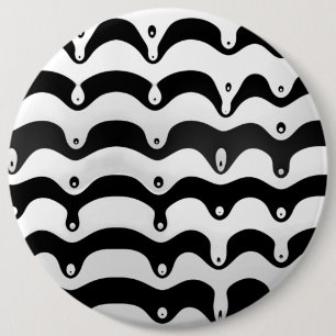 Macaron Rond 15,2 Cm Jazzy Black and White Meling Zebra Stripes