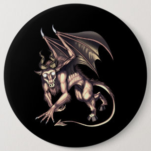 Macaron Rond 15,2 Cm Jersey Devil Cryptid Creator