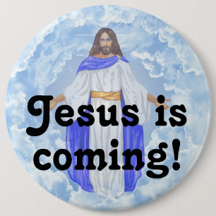 Macaron Rond 15,2 Cm Jésus arrive !