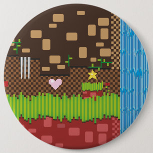 Macaron Rond 15,2 Cm Jeu Retro