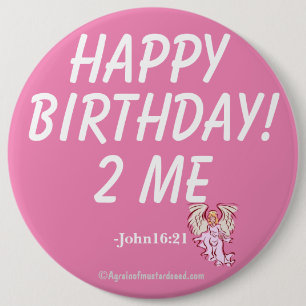 Macaron Rond 15,2 Cm JEUX ANNIVERSAIRE POUR MOI John16:21