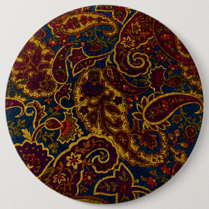 Macaron Rond 15,2 Cm Joli design en cachemire marron foncé vintage