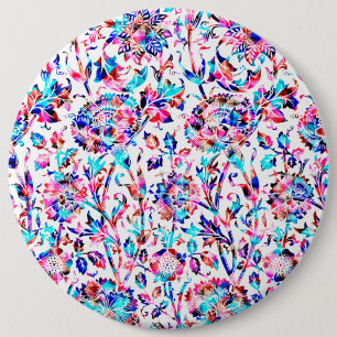 Macaron Rond 15,2 Cm Joli design floral coloré