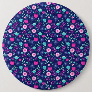 Macaron Rond 15,2 Cm Joli fond à motif floral