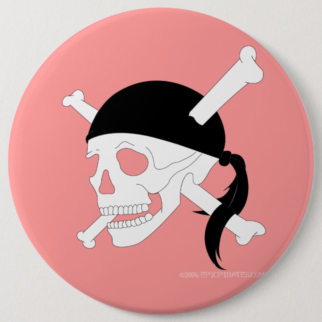 Macaron Rond 15,2 Cm Jolly roger #1 (Devant)