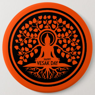 Macaron Rond 15,2 Cm Joyeux jour de Vesak