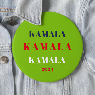 Macaron Rond 15,2 Cm Kamala Harris 2024 Support Brat Green