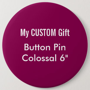 Macaron Rond 15,2 Cm La coutume a imprimé 6" PRUNE colossale de Pin