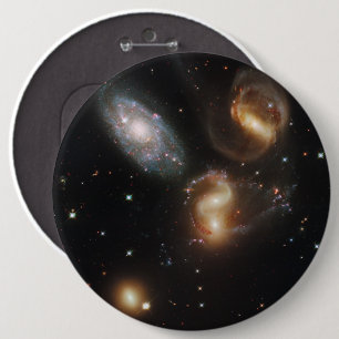 Macaron Rond 15,2 Cm La quintette de Stephan : Une épave galaxie galact