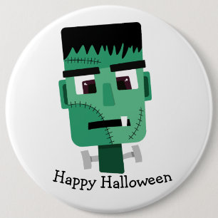Macaron Rond 15,2 Cm La tête du monstre Frankenstein