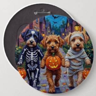 Macaron Rond 15,2 Cm Lagotto Romagnolo Trick-or-Treating Halloween