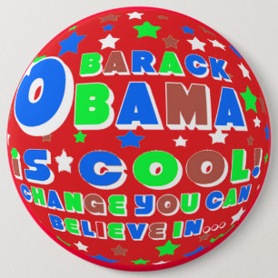 MACARON ROND 15,2 CM L'AMUSEMENT DE BARACK OBAMA BADINE LE PIN