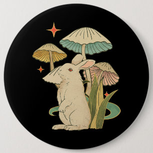 Macaron Rond 15,2 Cm Lapin Vintage Cottagecore Esthétique Rabbit sur Mu