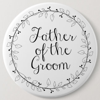 Macaron Rond 15,2 Cm Le nom nuptiale de partie étiquette - le père du