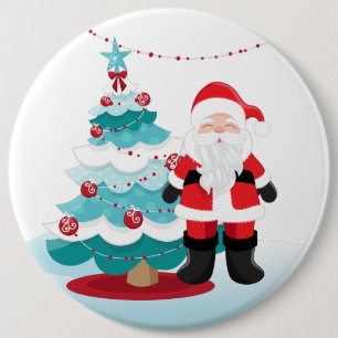 Macaron Rond 15,2 Cm Le Père Noël Grand
