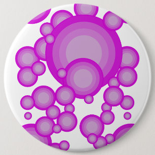 Macaron Rond 15,2 Cm Le style années 70 Violet