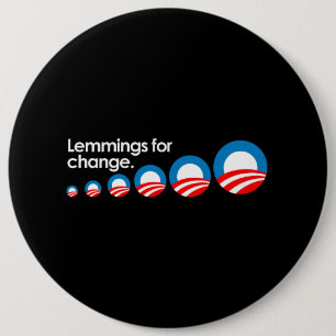 Macaron Rond 15,2 Cm Lemmings pour le changement Bumpersticker