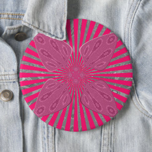 Macaron Rond 15,2 Cm Les ailes de la fleur électrique : Un Edgy Vivily 