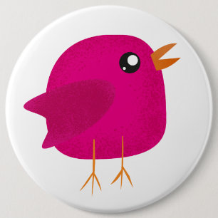 Macaron Rond 15,2 Cm Les enfants, joli petit oiseau