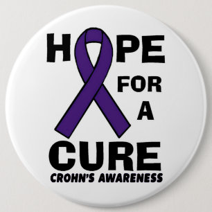 Macaron Rond 15,2 Cm L'espoir d'une guérison... Crohn