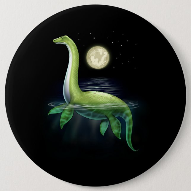 Macaron Rond 15,2 Cm Loch Ness Monster (Devant)