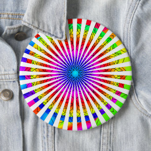 Macaron Rond 15,2 Cm Lumière brillante Abstraite