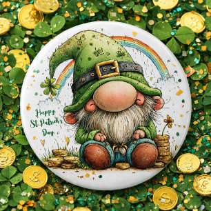 Macaron Rond 15,2 Cm Lutin de la Saint-Patrick Capricieux
