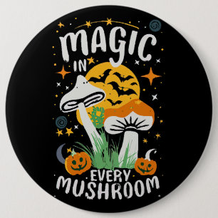 Macaron Rond 15,2 Cm Magie dans chaque champignon !