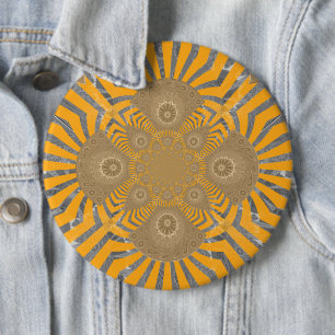 Macaron Rond 15,2 Cm Magnifique motif de design symétrique étonnant aux