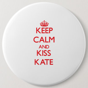 Macaron Rond 15,2 Cm Maintenez calme et baiser Kate