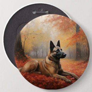 Macaron Rond 15,2 Cm Malinoi belge en automne Leaves Fall Inspire