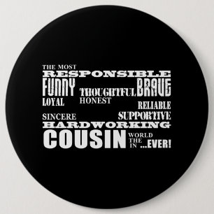 Macaron Rond 15,2 Cm Meilleur cousin masculin pour lui Qualités