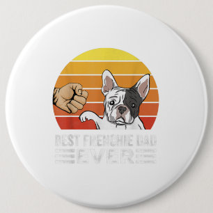 Macaron Rond 15,2 Cm Meilleur Père Français Jamais Pour Bulldog Lover D