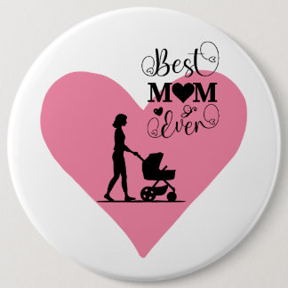 Macaron Rond 15,2 Cm "Meilleure maman jamais - Moments de coeur"