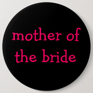 Macaron Rond 15,2 Cm mère du bouton de jeune mariée