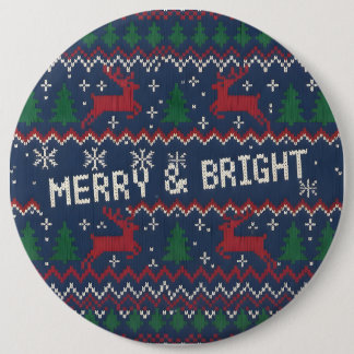Macaron Rond 15,2 Cm Merry & Bright Ugly Christmas Sweater